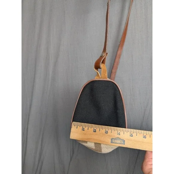 Pendleton Wool Crossbody Purse Bag Barrel Aztec Southwest leather Strap - Picture 7 of 11